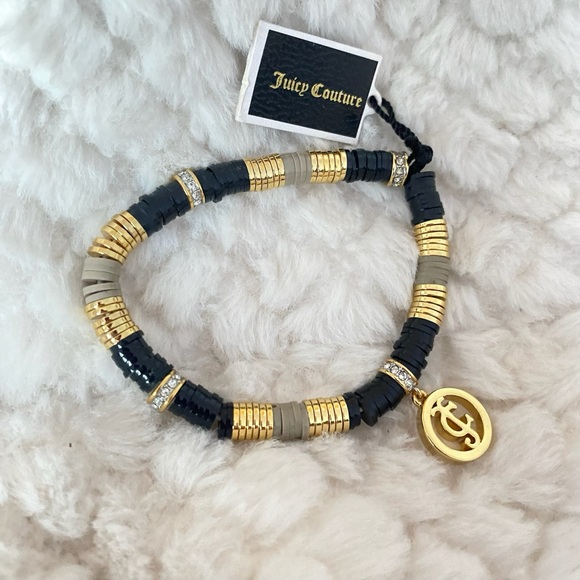 Juicy Couture Stretchy Disc Beaded Bracelet NWT - Picture 3 of 9